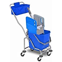 Cubo profesional de fregado 25L con prensa y cesta para fregonas industriales Kentucky. Limpieza de pequeñas y grandes…